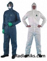 T65 ultra coverall,White 44-46in chest