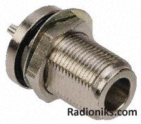 NiPt N solder bulkhead socket,50ohm