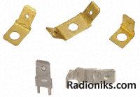 Single stud 45deg faston tab,8.9x8x6.3mm (Each (In a Pack of 100))