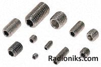 A4 s/steel hex socket set screw,M3x3mm (1 Bag of 50 Kit(s))