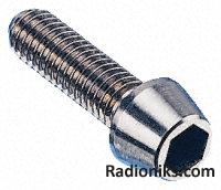 Titanium hex socket cap screw,M5x30mm