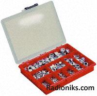 Zinc plated steel self-locking nut kit