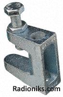 Flange fix cast iron clamp,23mm flange (1 Pack of 10)