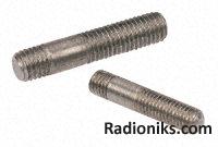 Steel engineering stud,M8x30mm (1 Pack of 5)