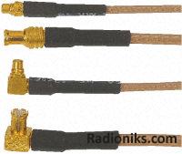 Straight MCX-free end RG316 cable,0.3m