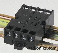 DIN rail socket for TM series relay