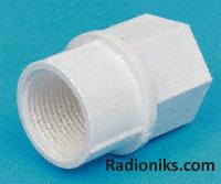 PVC-U female iron adaptor,21.5mm (1 Pack of 2)