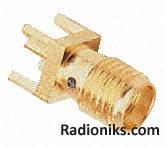 SMA PCB mount straight socket jack