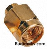 Solder SMA straight plug for RG402 cable