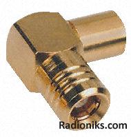 Clamp SMB r/a female plug-RG174A/U cable