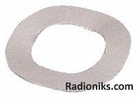 Stainless steel crinkle washer,M2 (1 Bag of 100)