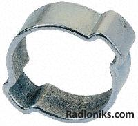 Zinc plated steel O clip,13-15mm dia (1 Bag of 15)