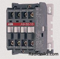 Contactor,3 pole,1 N/O,auxillary,37A,AC3,ac coil