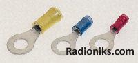 Ring Terminal, PIDG, Blue 3/8 (Each (In a Pack of 100))