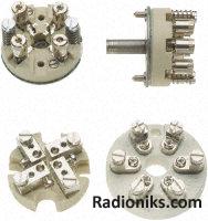 4 way ceramic screw terminal head