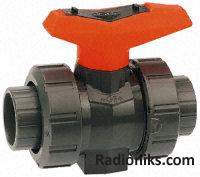 Type 546 PVC-U ball valve,1/2in bore