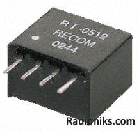 RI-1212S unregulated DC-DC, 12V 2W