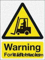 SAV label 'Warning..trucks',400x300mm