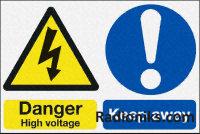 SAV label  Danger High...Keep away
