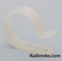 Nylon 6.6 cable P-clip,9.5mm dia (1 Bag of 100)