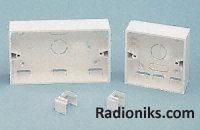 1gang round corner box-trunking,32mm D (1 Pack of 5)