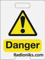 PVC label  Danger ,600x450mm