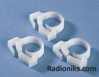 White cable snapper clip,16.8-18.4mm dia (1 Bag of 100)