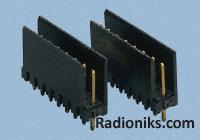 HE13 PCB shrouded header 2x2W