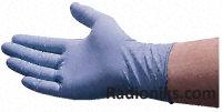 Disposable latex gloves,L ,100/box, blue (1 Box of 100)