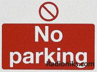 PVC label  No parking ,300x400mm