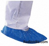 CPE overshoes,Blue 14in 100/bag (1 Bag of 100)