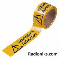 SAV tape  WARNING Asbestos ,33mx50mm