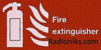 SAV label 'Fire extinguisher',luminous