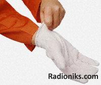Lint free nylon gloves,White 3 pair (1 Bag of 3)