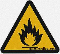 SAV symbol  Highly flammable ,150x150mm (1 Pack of 5)