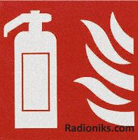 SAV symbol  Fire extinguisher ,200x200mm (1 Pack of 5)