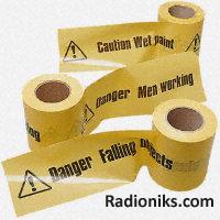 Barricade tape,Black/yellow 100Lmx70Wmm