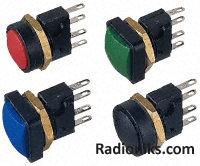 Red round high current pushbutton switch