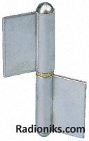 Steel hinge w/brass washer,81.5x48x2mm (1 Pack of 2)