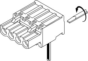 2 Way Plug-in connector 5.08mm pitch