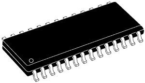 ADS821U,10bit 40MSPS ADC, SOIC28