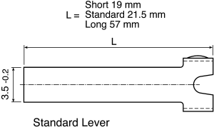 Short straight V4 switch lever (1 Bag of 10)