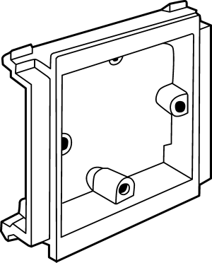 Socket plate for 100x40mm trunking (1 Pack of 5)