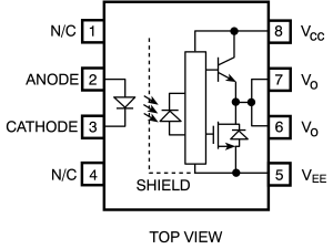 IGBT gate drive opto-isolator,HCPL-J312