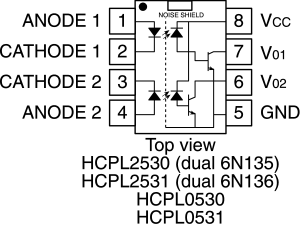 OPTO-ISOLATOR 6N135