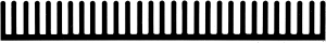 Heat sink,0.72deg C/W 200x125x25mm 25g