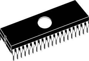 8bit microcontroller, PIC16C74/JW