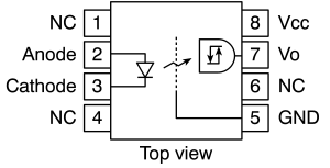 OPTO-ISOLATOR HCPL-0201