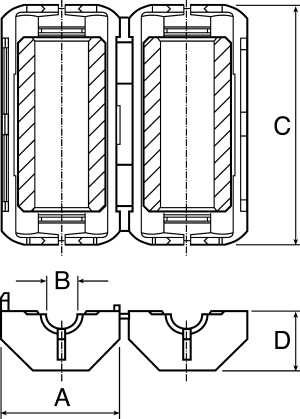 44 material round cable snap-it kit