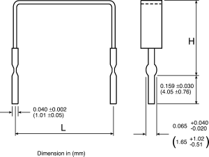 MSR-1 baremetal element resistor,R005 1W